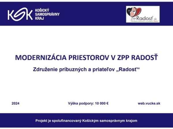 PROJEKTOVÉ AKTIVITY – Dotačná schéma KSK – realizácia projektu