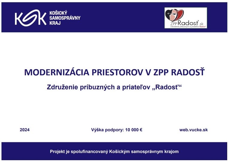 PROJEKTOVÉ AKTIVITY – Dotačná schéma KSK – informácie o projekte